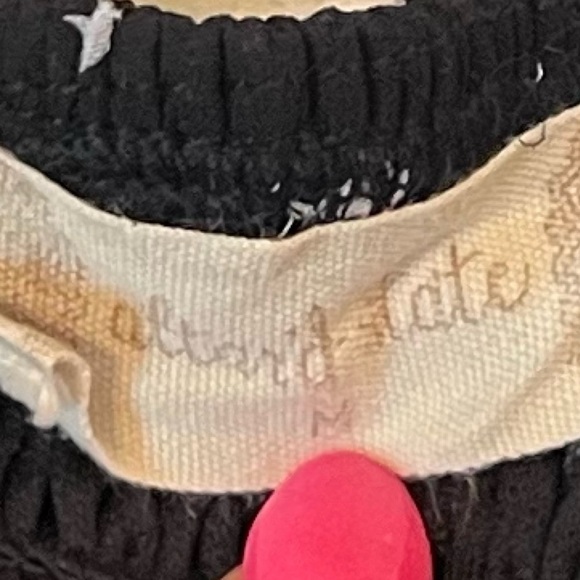 Altar’d State Long Sleeve Mini Star Dress Babydoll Black White Medium Sheer - Picture 8 of 11